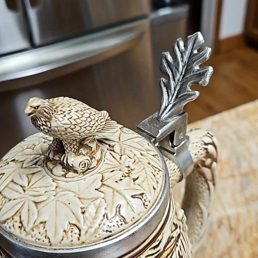 AVON 3D Lidded Tribute to American Wildlife Beer Stein Mug Cup